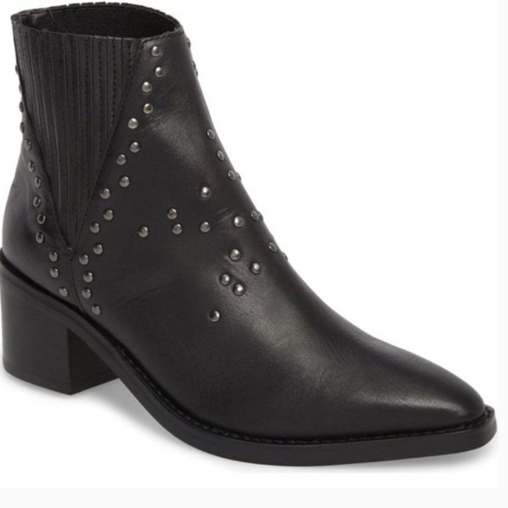 TONY BIANCO Womens 6.5 Simbai Western Studded Ankle Boots Booties Nwot Leather
